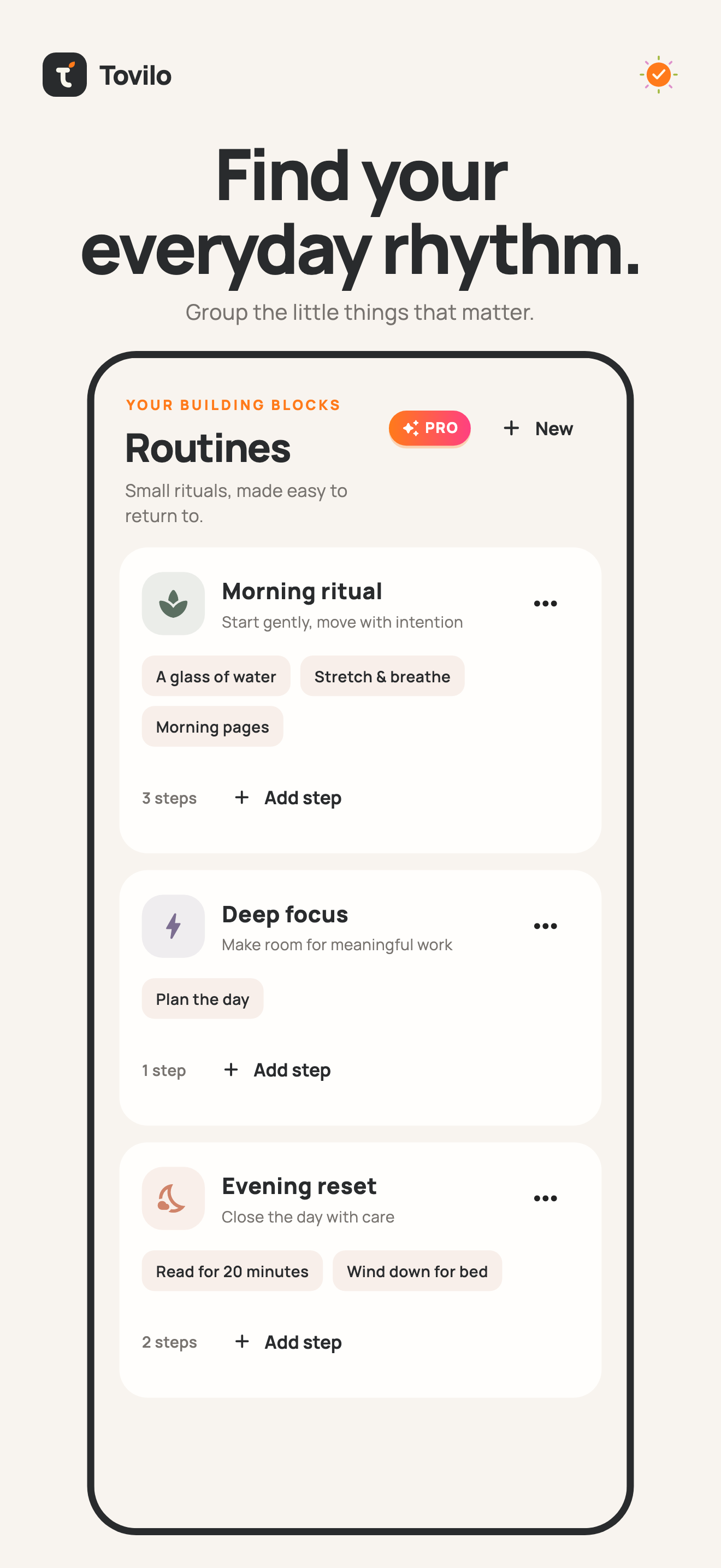 Thumbnail: Routines